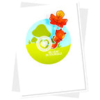 Clearly Besotted Build Around It Additions Stencil green mushroom card