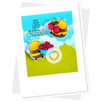 Clearly Besotted Cherry On Top Clear Stamps blue skies
