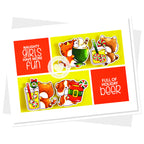 Clearly Besotted Christmas Cheer Clear Stamps full of holiday beer card