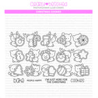 Clearly Besotted Christmas Cookies Clear Stamps