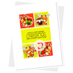 Clearly Besotted Christmas Cookies Clear Stamps critters with antlers card