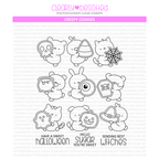 Clearly Besotted Creepy Cookies Clear Stamps