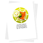 Clearly Besotted Creepy Cookies Clear Stamps green spider web card