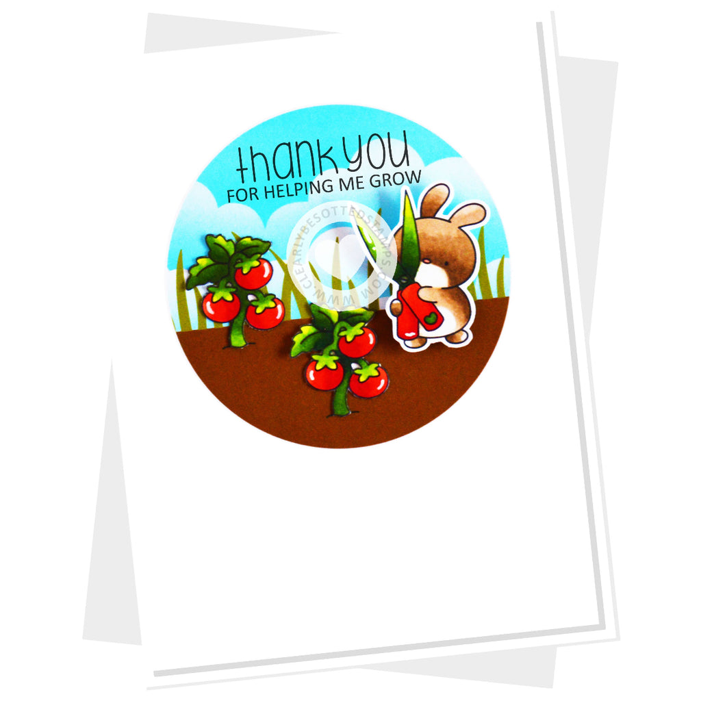 Clearly Besotted Dig Deeper Clear Stamps tomatoes