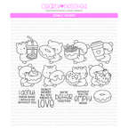 Clearly Besotted Donut Worry Clear Stamps 1