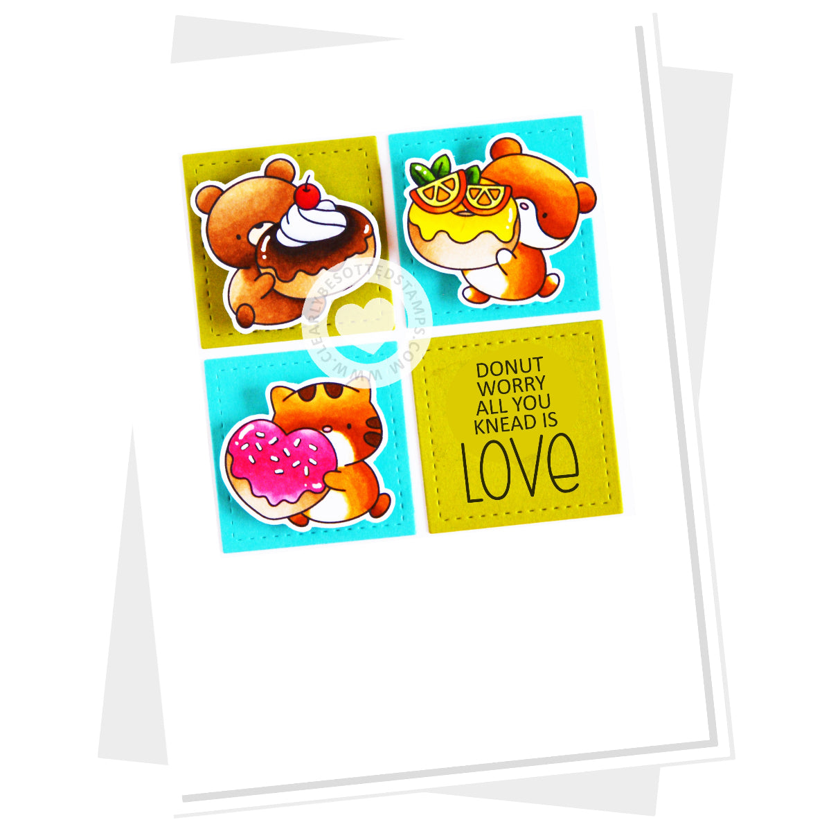 Clearly Besotted Donut Worry Clear Stamps critters