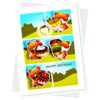 Clearly Besotted Donut Worry Clear Stamps happy birthday