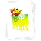 Clearly Besotted Drip It Like It's Hot Stencil lemon card