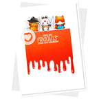 Clearly Besotted Drip It Like It's Hot Stencil movie monsters card