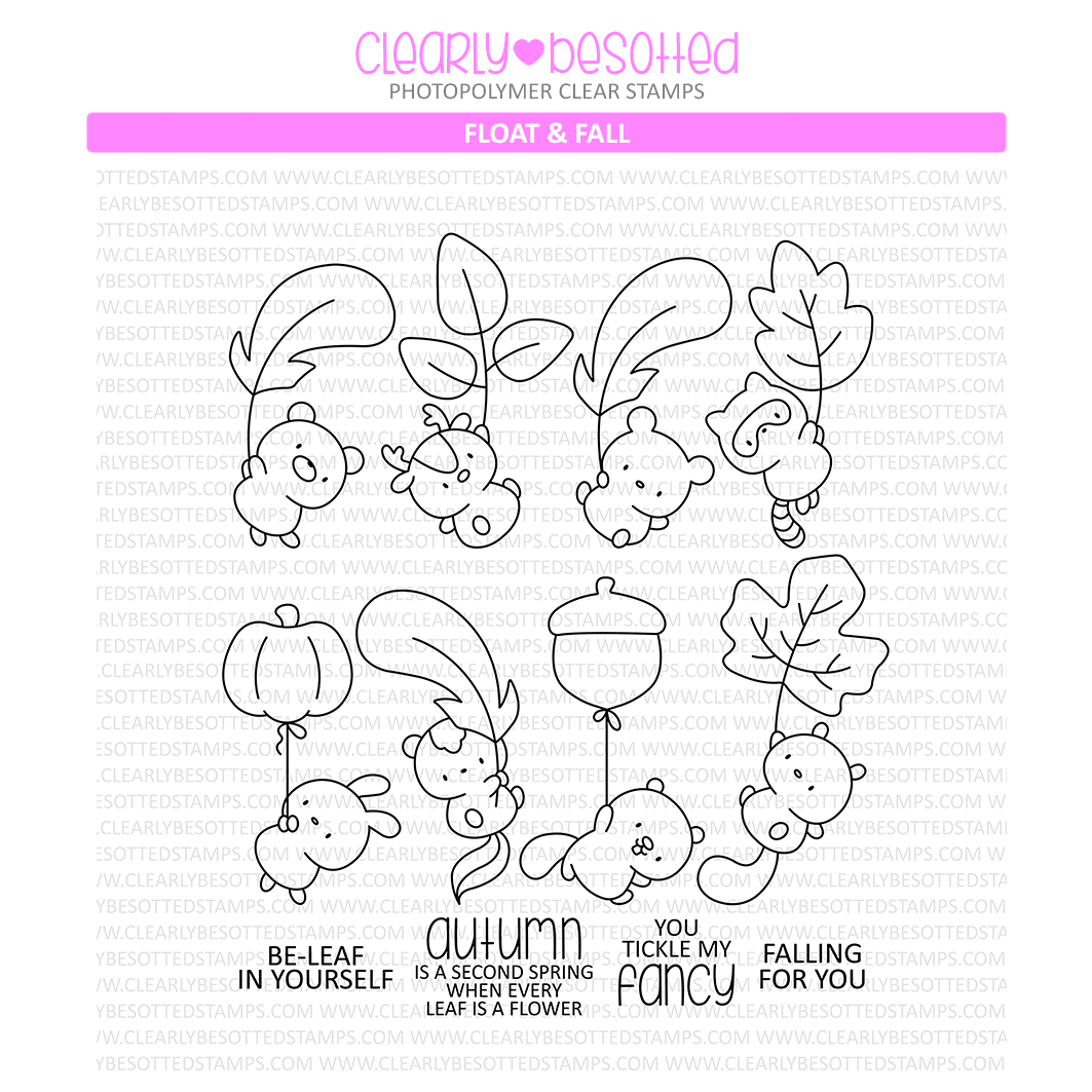 Clearly Besotted Float and Fall Clear Stamps
