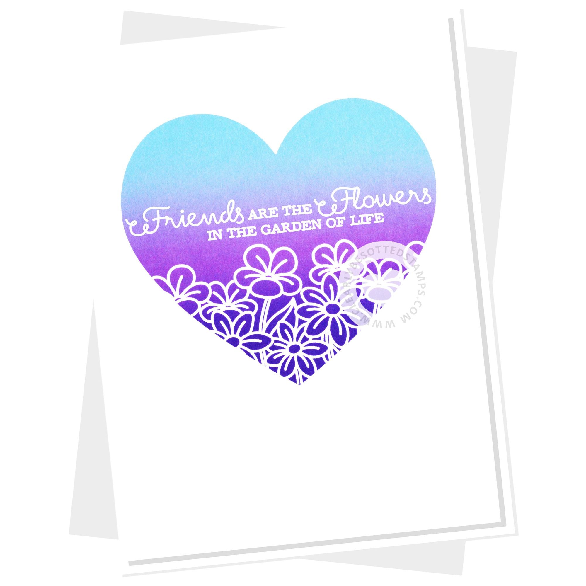 Clearly Besotted Grow A Row Clear Stamps friends