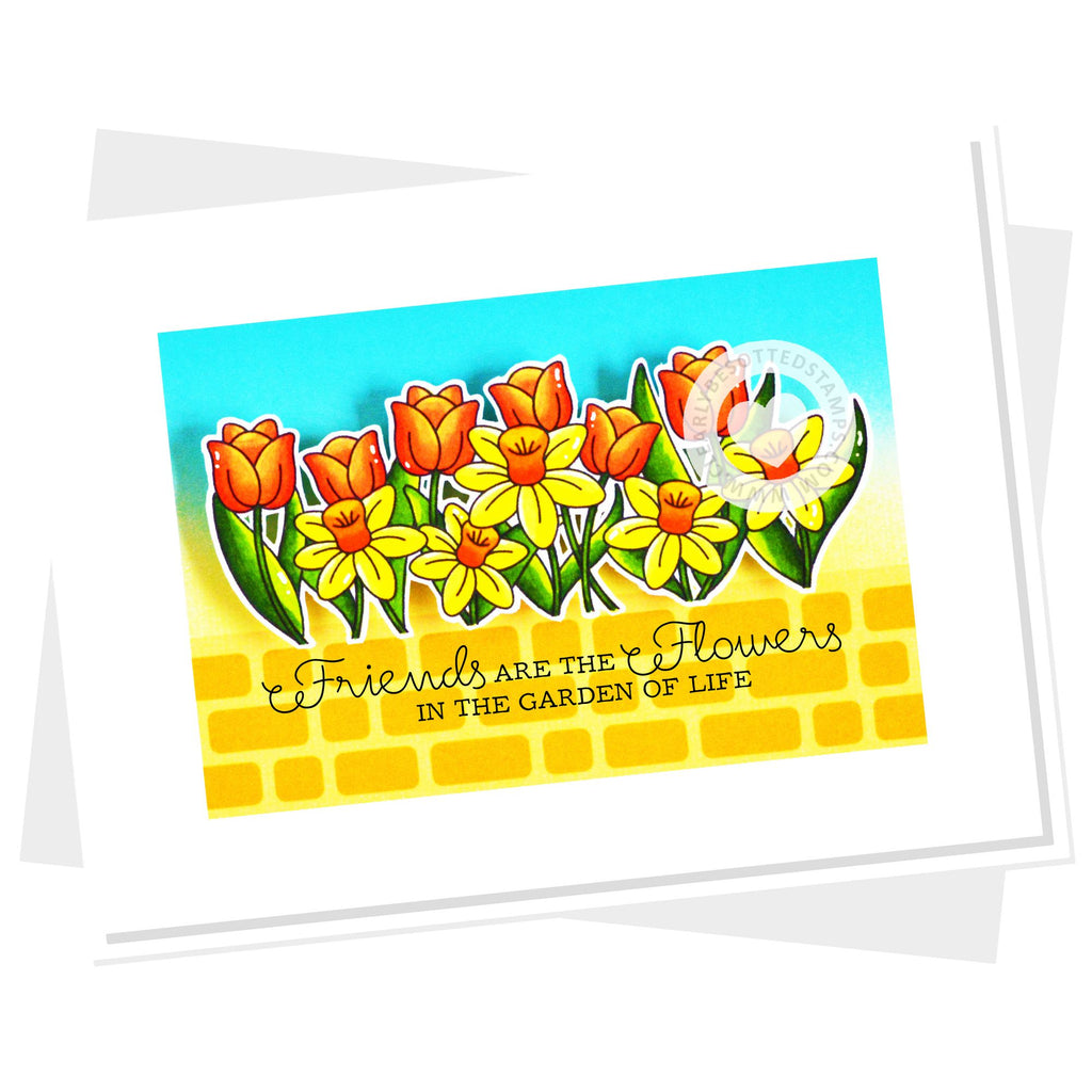 Clearly Besotted Grow A Row Clear Stamps garden