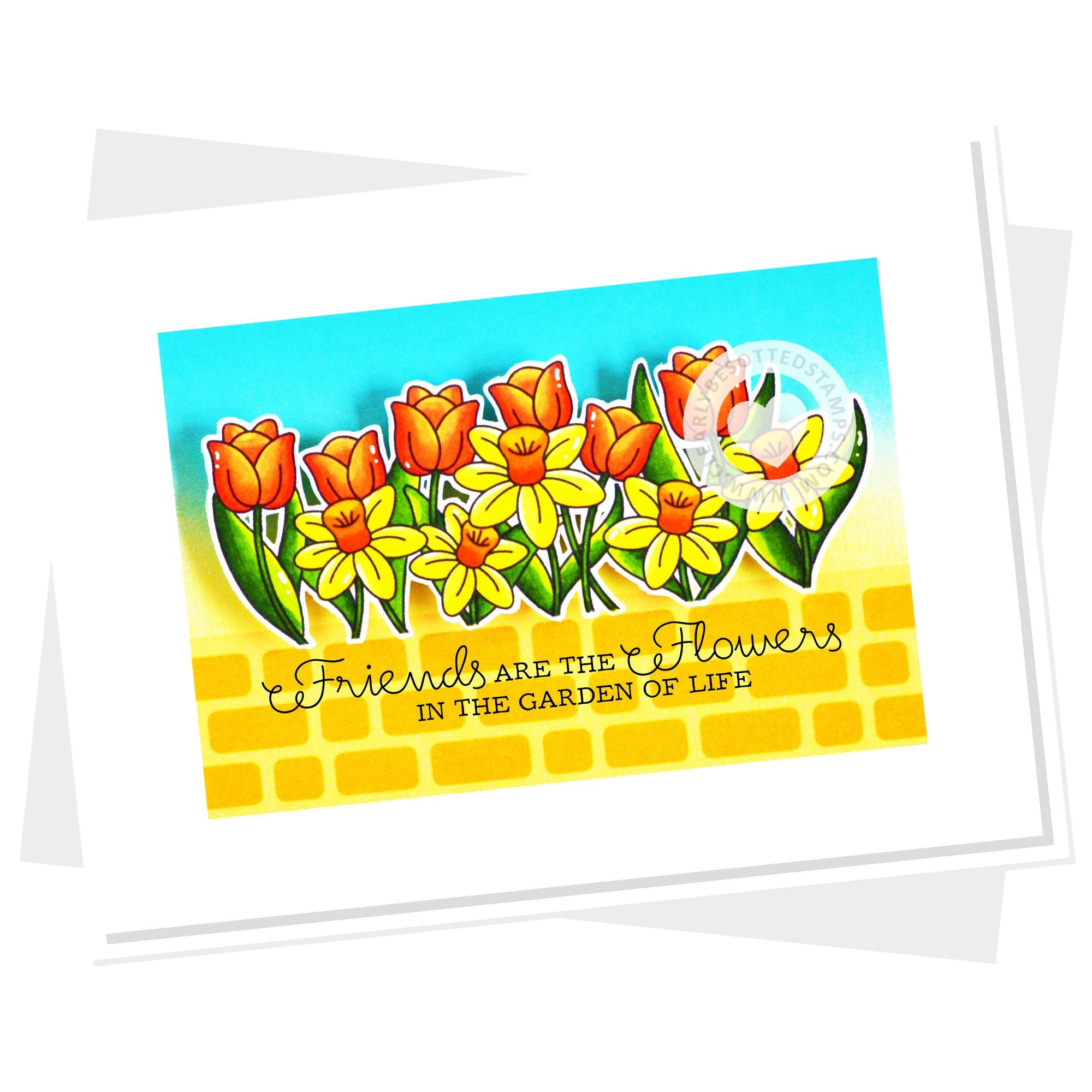 Clearly Besotted Grow A Row Clear Stamps garden