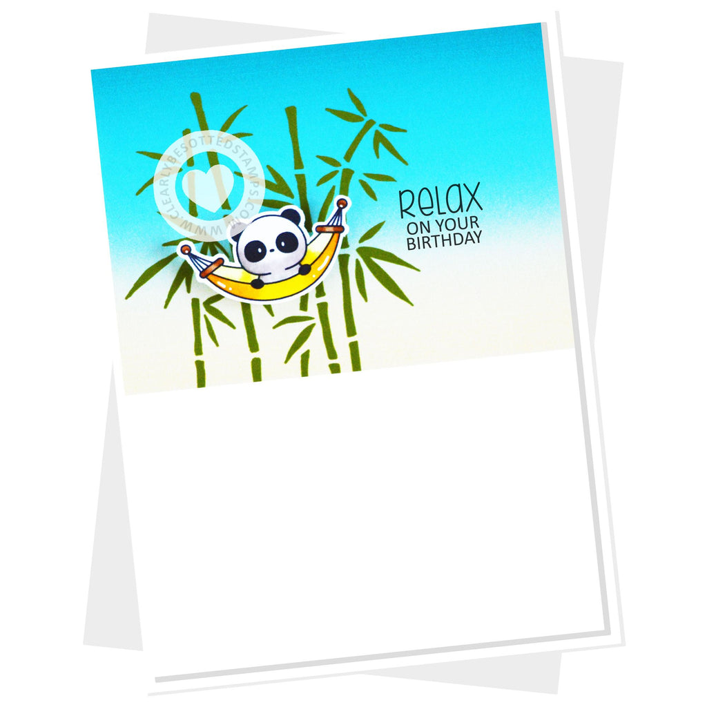 Clearly Besotted Hammock Time Clear Stamps bamboo