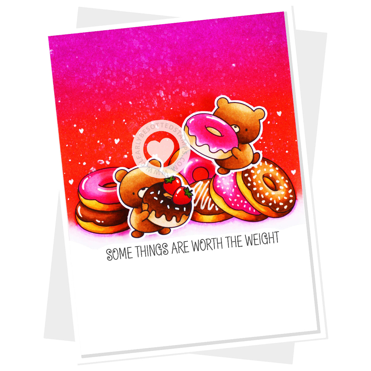 Clearly Besotted Laugh Out Loud Food Clear Stamps donuts