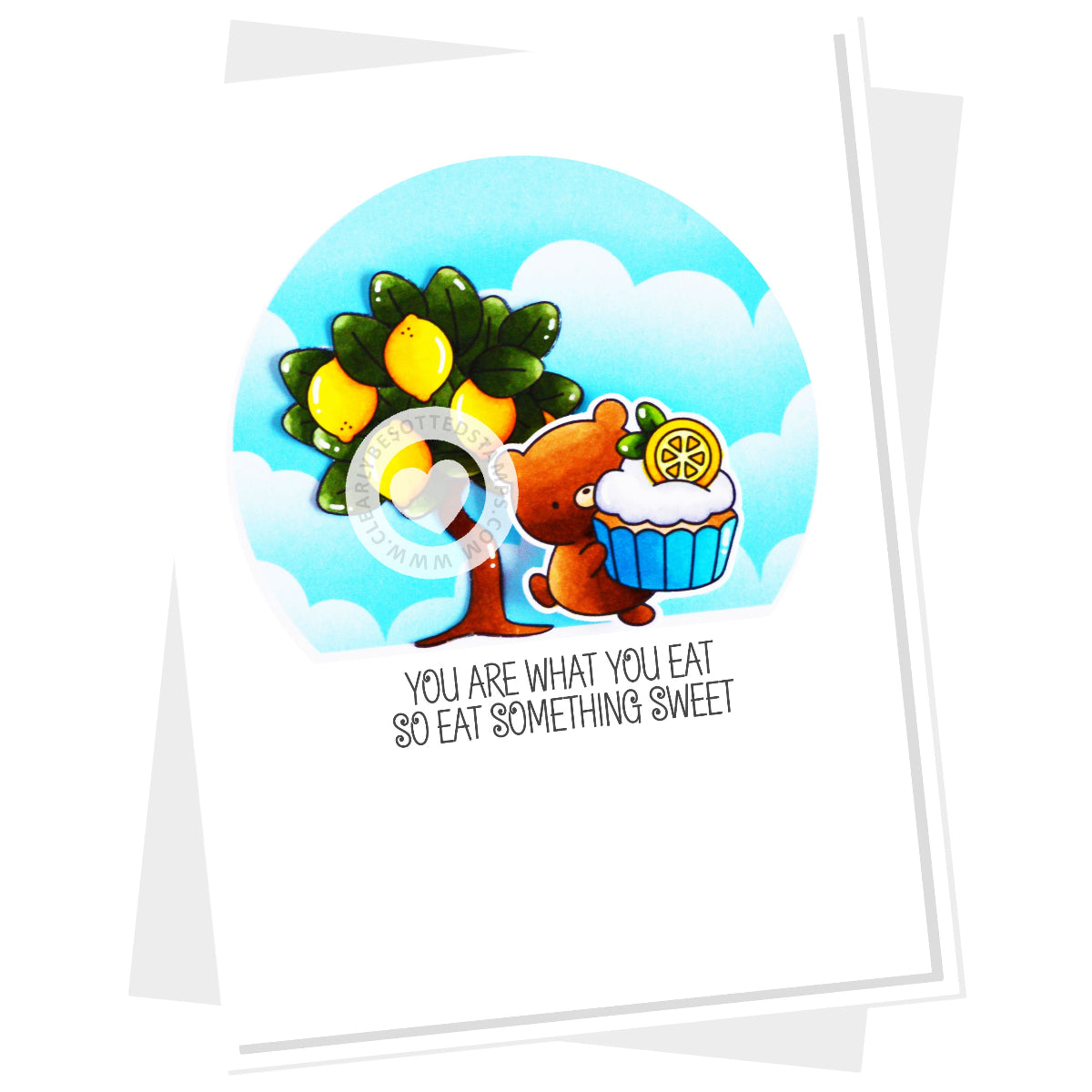 Clearly Besotted Laugh Out Loud Food Clear Stamps lemon tree