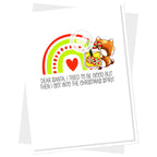 Clearly Besotted Laugh Out Loud Merry Clear Stamps dear santa card