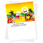 Clearly Besotted Laugh Out Loud Retirement Clear Stamps wine time