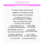 Clearly Besotted Laugh Out Loud Tipsy Clear Stamps