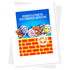 Clearly Besotted Laugh Out Loud Uncoupling Clear Stamps brick wall