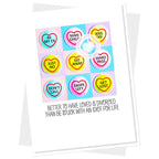Clearly Besotted Laugh Out Loud Uncoupling Clear Stamps hearts