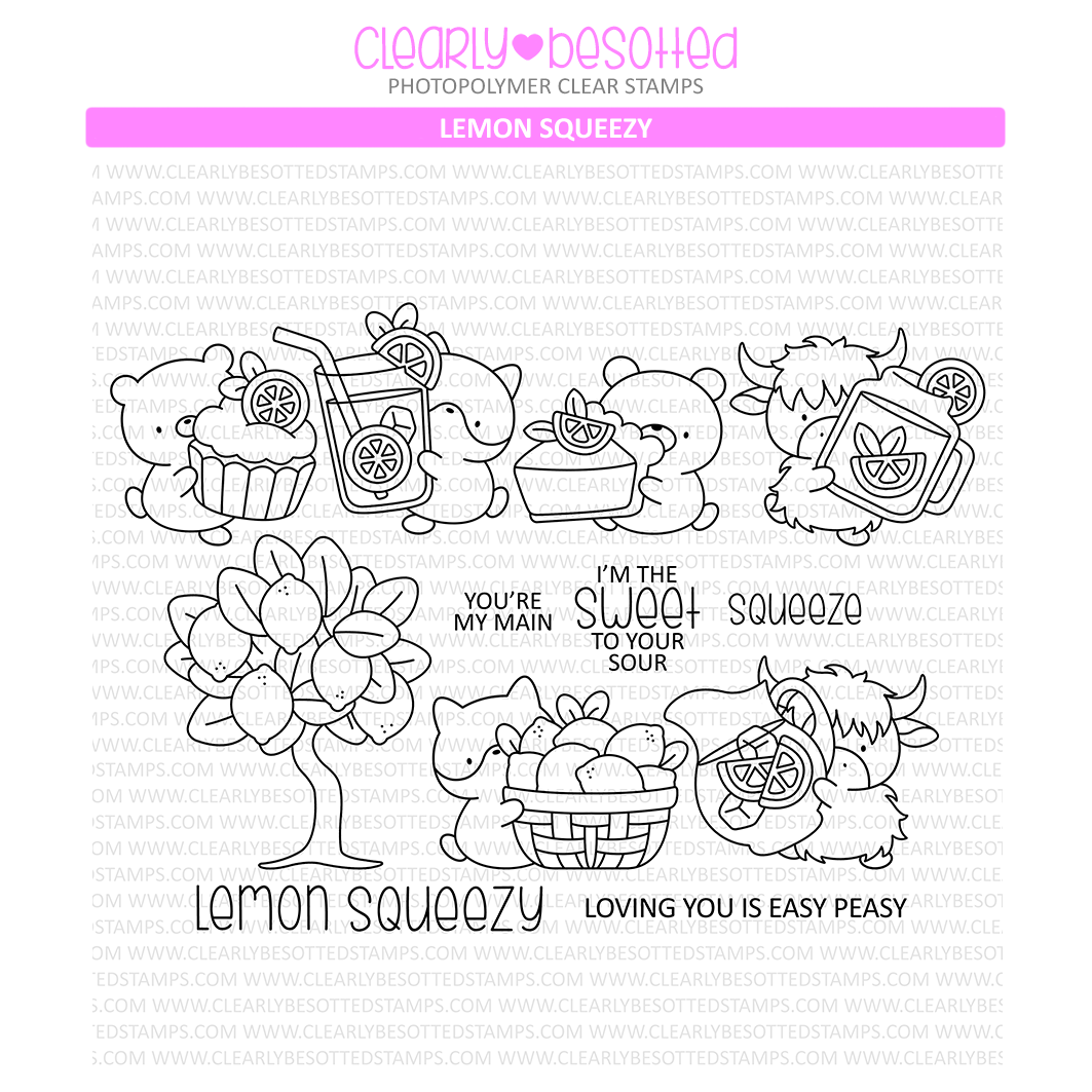 Clearly Besotted Lemon Squeezy Clear Stamps