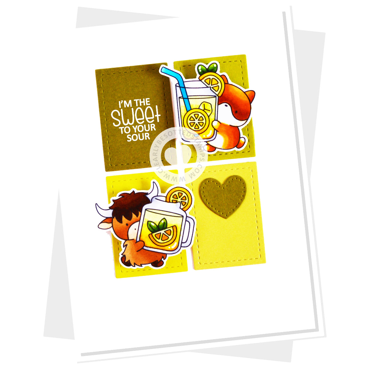 Clearly Besotted Lemon Squeezy Clear Stamps heart