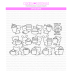 Clearly Besotted Little Latte Clear Stamps