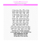 Clearly Besotted Little Letters Clear Stamps