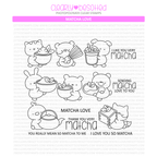 Clearly Besotted Matcha Love Clear Stamps