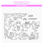 Clearly Besotted Monkey Business Clear Stamps