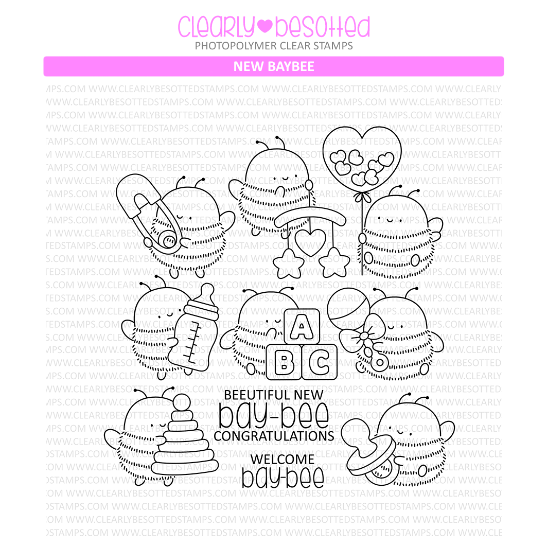 Clearly Besotted New Bay Bee Clear Stamps 1