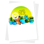 Clearly Besotted New Home Clear Stamps blue flower pots