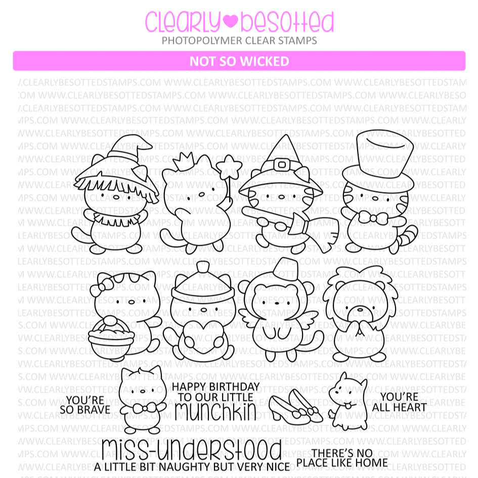 Clearly Besotted Not So Wicked Clear Stamps