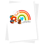 Clearly Besotted Not So Wicked Clear Stamps rainbow