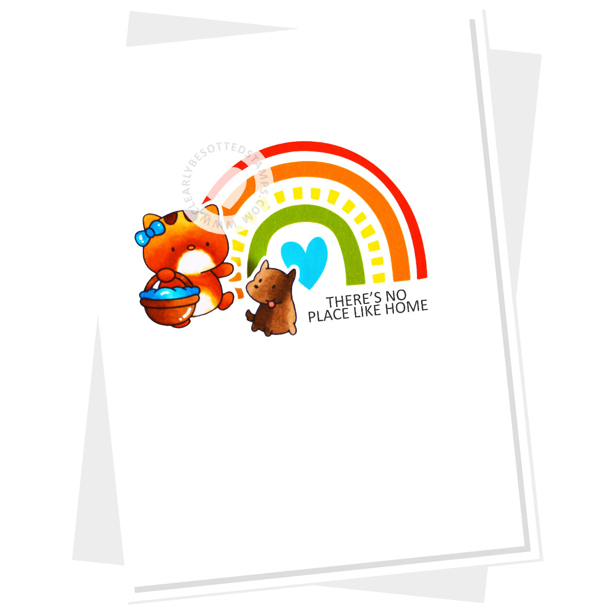Clearly Besotted Not So Wicked Clear Stamps rainbow