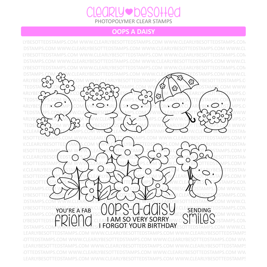 Clearly Besotted Oops A Daisy Clear Stamps 1