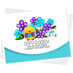 Clearly Besotted Oops A Daisy Clear Stamps purple daisy