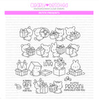 Clearly Besotted Petite Presents Clear Stamps