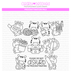 Clearly Besotted Procraftination Pals Clear Stamps