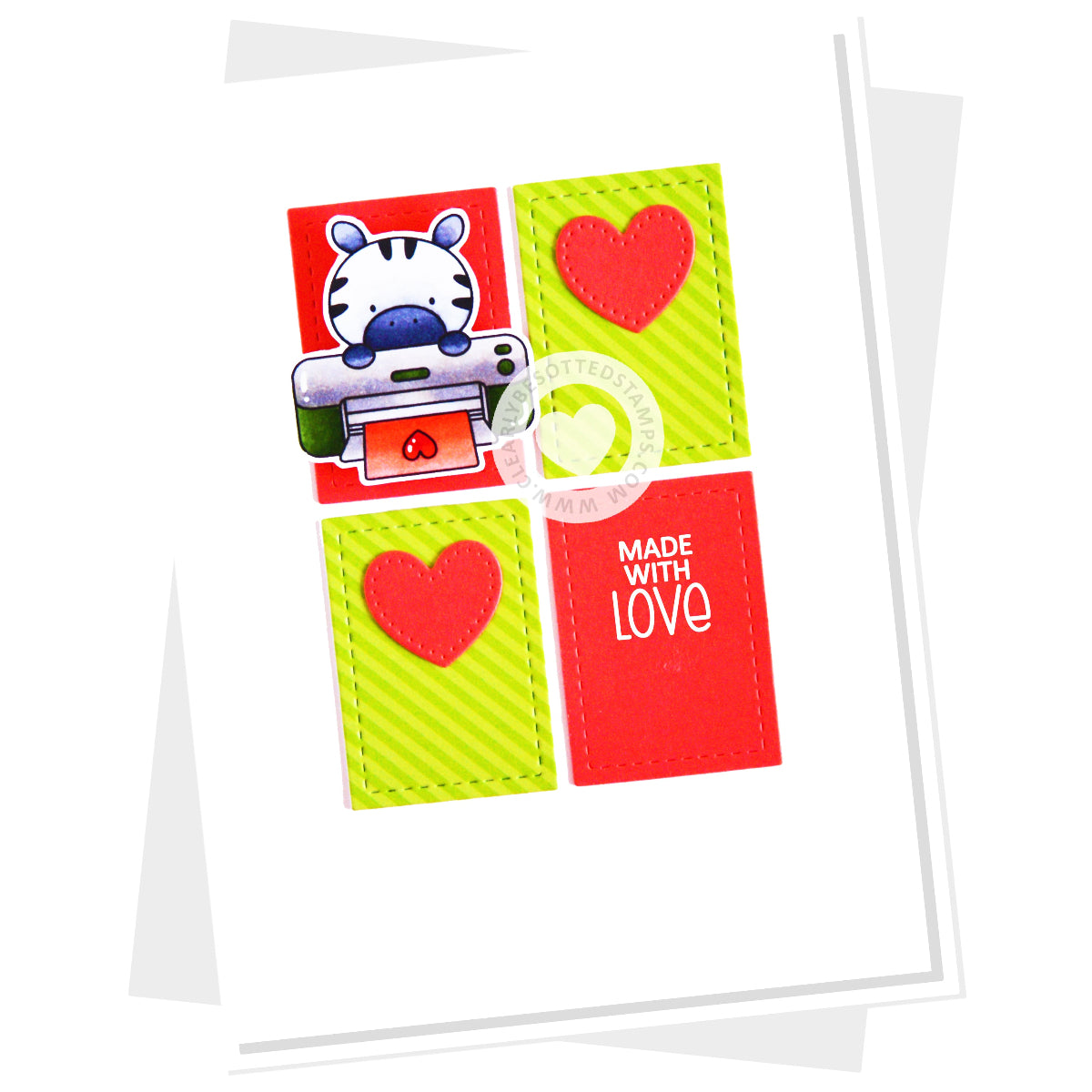 Clearly Besotted Procraftination Pals Clear Stamps hearts
