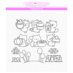 Clearly Besotted Pumpkin Spice Clear Stamps