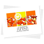 Clearly Besotted Pumpkin Spice Clear Stamps cute critters card