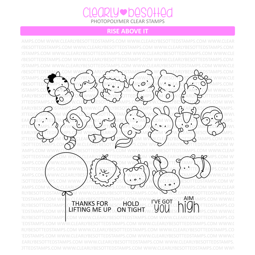 Clearly Besotted Rise Above It Clear Stamps 1