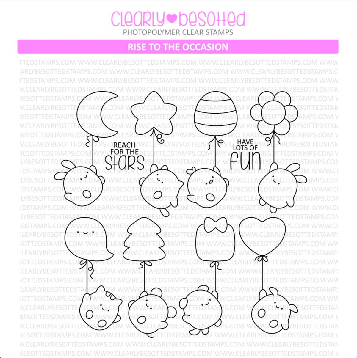 Clearly Besotted Rise To The Occasion Clear Stamps