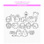 Clearly Besotted Scaring Is Caring Clear Stamps 1
