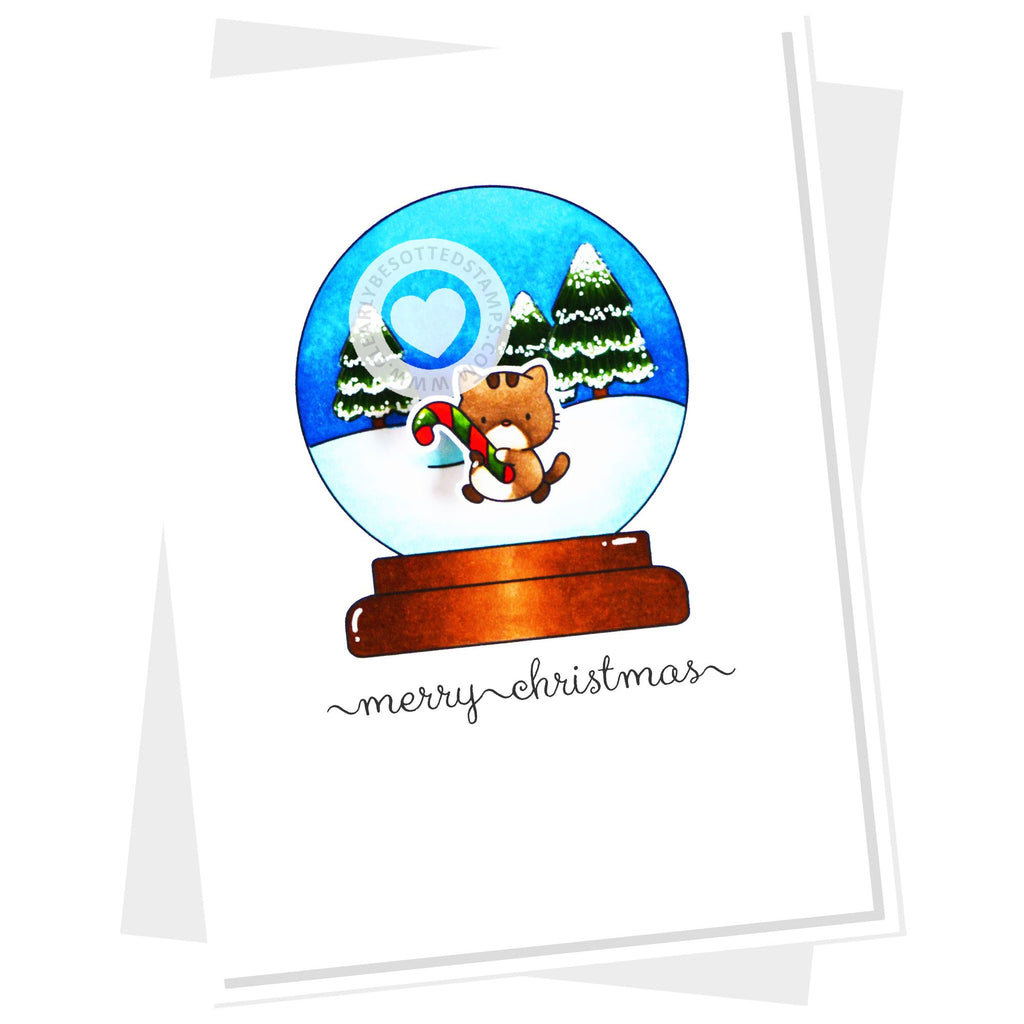 Clearly Besotted Scene You Around Clear Stamps christmas