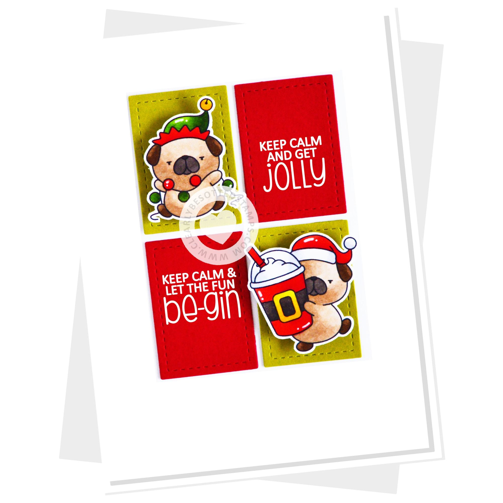 Clearly Besotted Season Of Sulking Clear Stamps pug