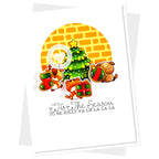 Clearly Besotted Sentimental Season Clear Stamps tis the season card