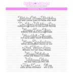 Clearly Besotted Sentimental Type II Clear Stamps 1